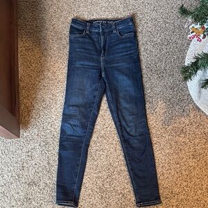American Eagle Outfitters Women's Deep Indigo Skinny Jeans